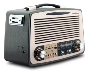 Radio Portátil Retro Inalámbrica BT 10W Audiopro AP02051