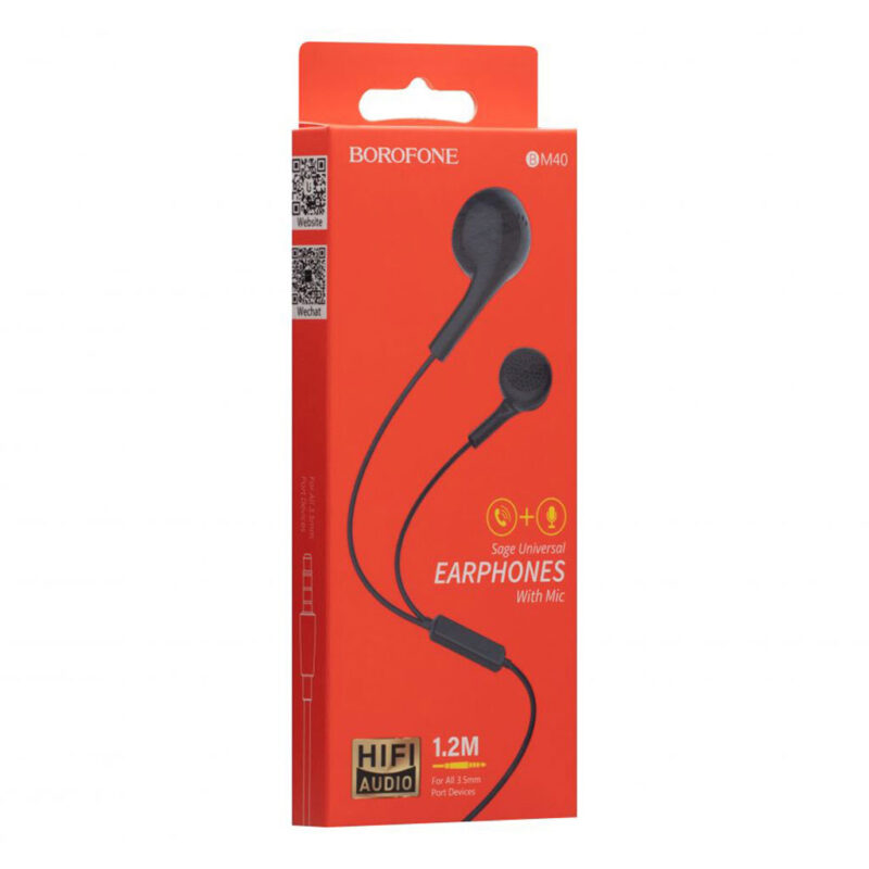 Audifóno Manos Libre 1.2M Borofone BM40 Negro - Imagen 2