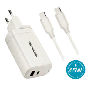 Cargador Tipo C Tecnolab Carga Rapida 65W TL484