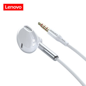 Audifónos con Cable Manos Libre Lenovo XF06 Blanco