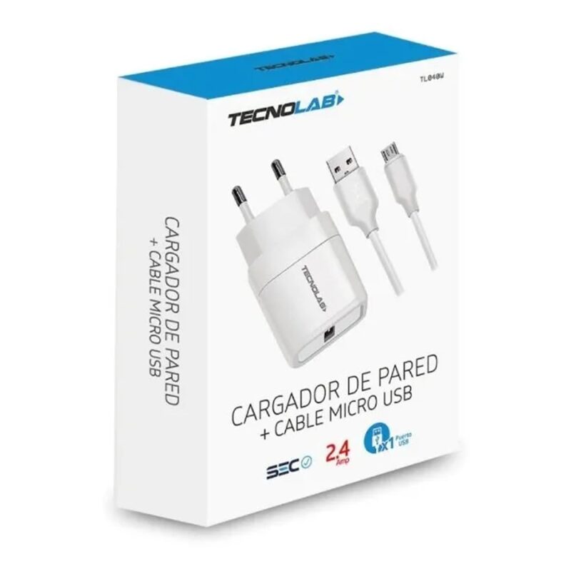 Cargador Tecnolab Micro USB TL040W