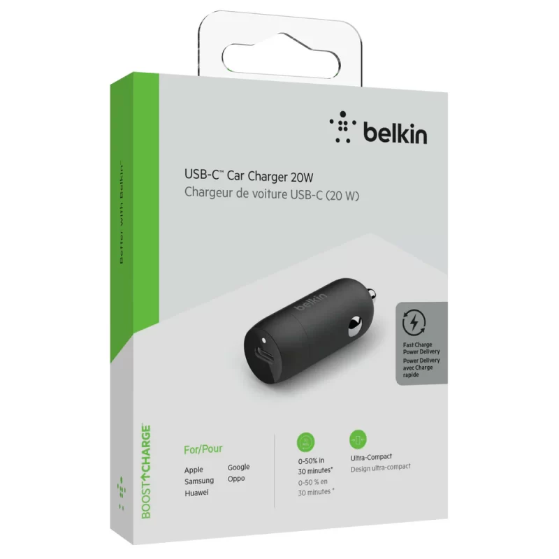 Cargador para Auto USB-C 20W Belkin EV3422EV - Imagen 2