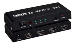 Switch de HDMI 2.0 3x1 Switch pasivo / Control remoto Dinon 9766