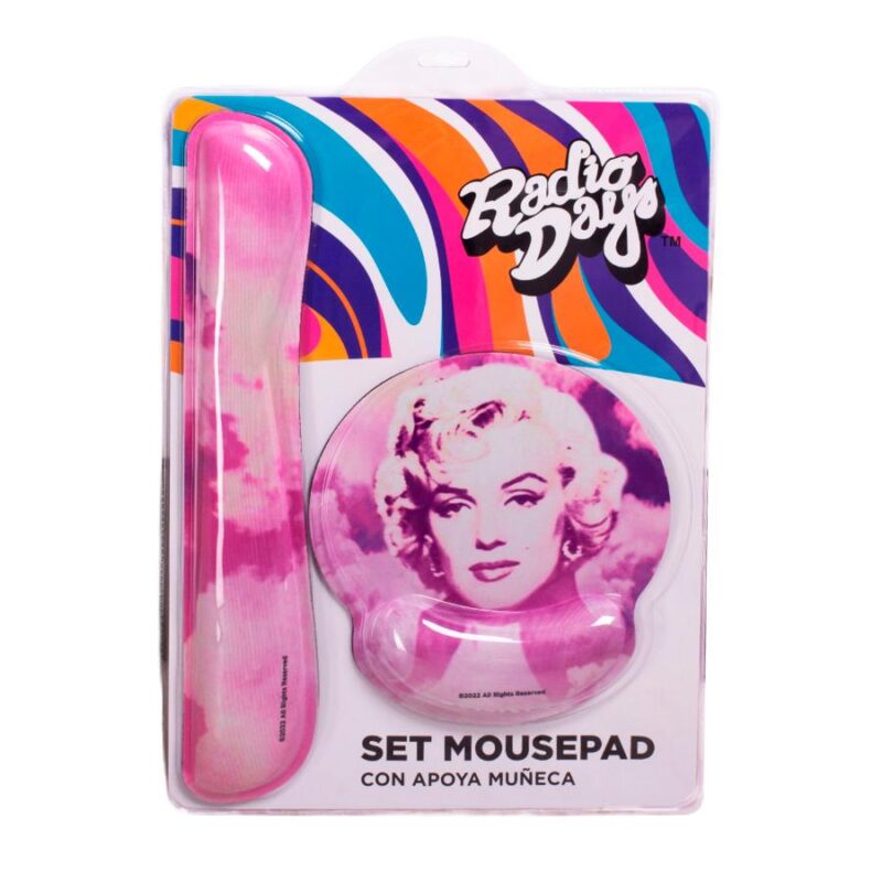 Set Mousepad con Apoya Muñeca Marilyn Monroe Radio Days Vaisman