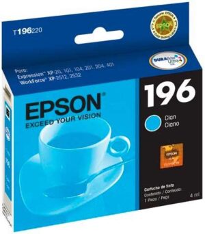 Cartucho Tinta Impresora 196 Cyan Epson 4ml