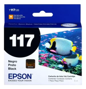 Cartucho Tinta Impresora 117 Epson Negra 5ml