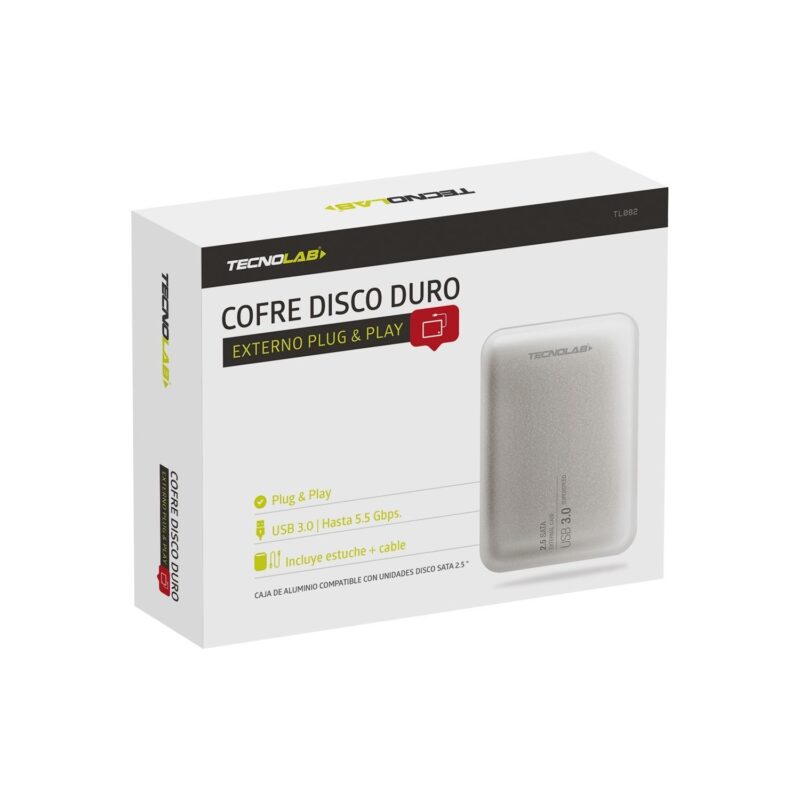 Cofre Disco Duro Externo Plug & Play Tecnolab TL083 - Imagen 2