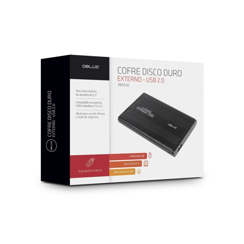 Cofre Disco Duro Externo - USB 2.0 DBLUE DBCDU22 - Imagen 2