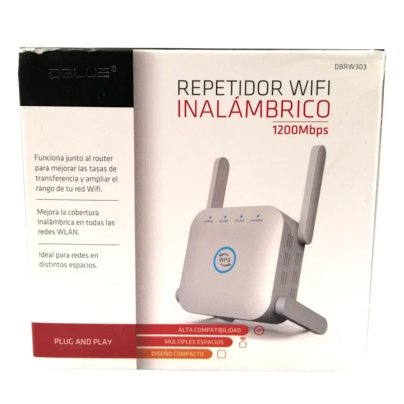 Repetidor Wi-Fi Inalámbrico 1200 MBPS DBLUE DBRW303 - Imagen 3
