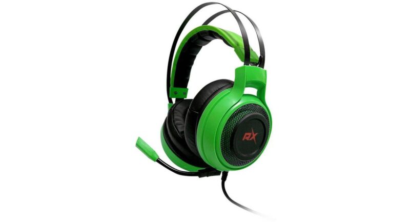 Audifonos Gamer Pro Verde para PC Reptilex RX0027G