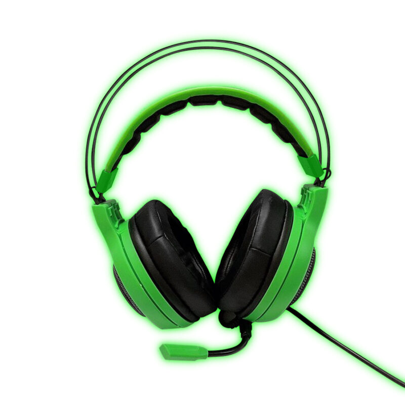 Audifonos Gamer Pro Verde para PC Reptilex RX0027G - Imagen 3