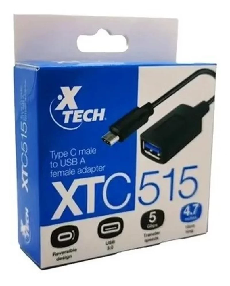 Adaptador USB-C Macho a USB-A hembra Xtech XTC 515 - Imagen 2